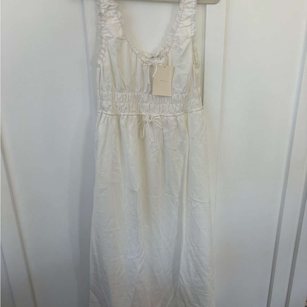 Faithfull the Brand Cream Maxi Dress